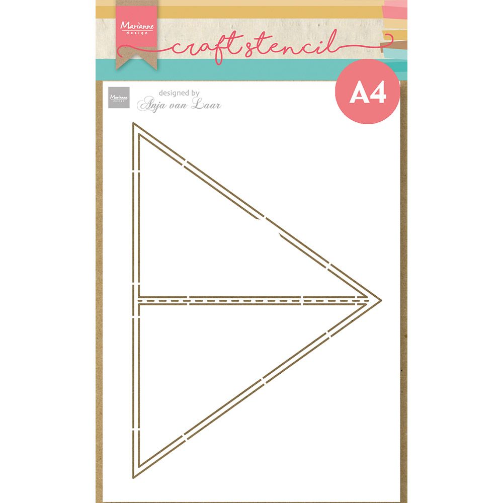 Marianne design • pochoir artisanal carte triangle d'Anja