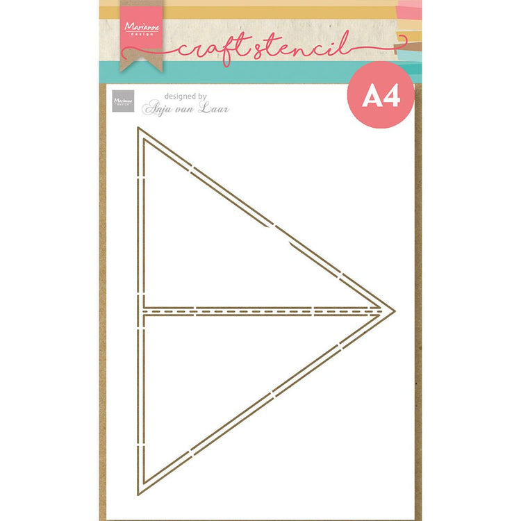 Marianne design • pochoir artisanal carte triangle d'Anja