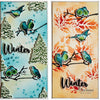Marianne design • pochoirs de masque imprimés de cerfs et d'oiseaux de Tiny