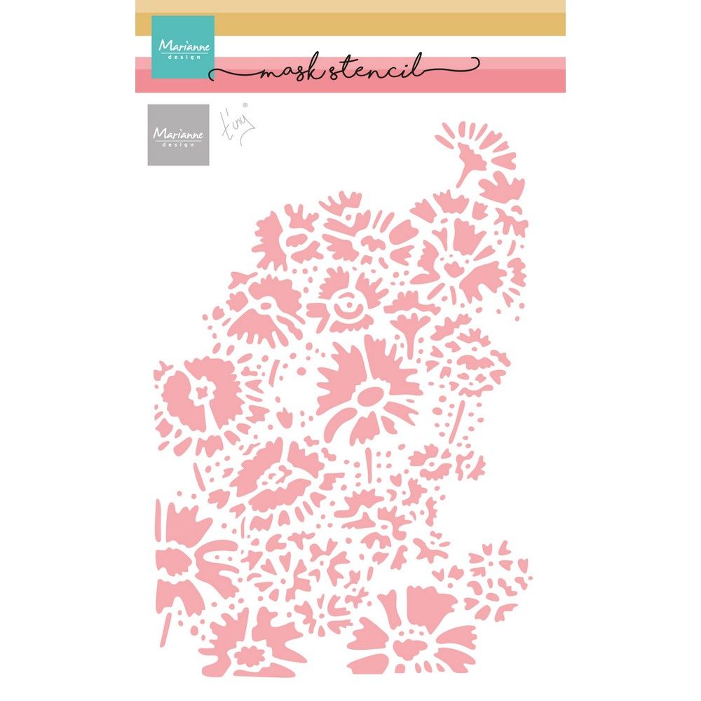Marianne design • pochoirs pour masques champ de fleurs de Tiny