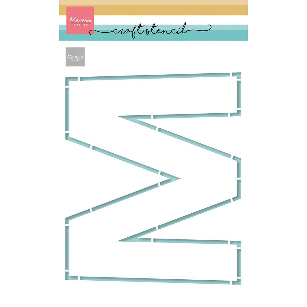 Marianne design • pochoir artisanal lettre m