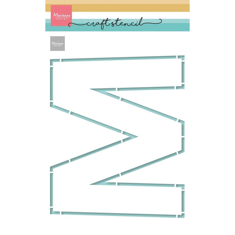 Marianne design • pochoir artisanal lettre m