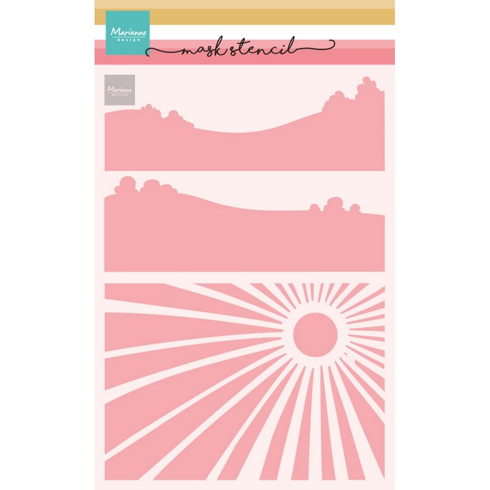 Marianne design • pochoir de masque paysage de pique-nique