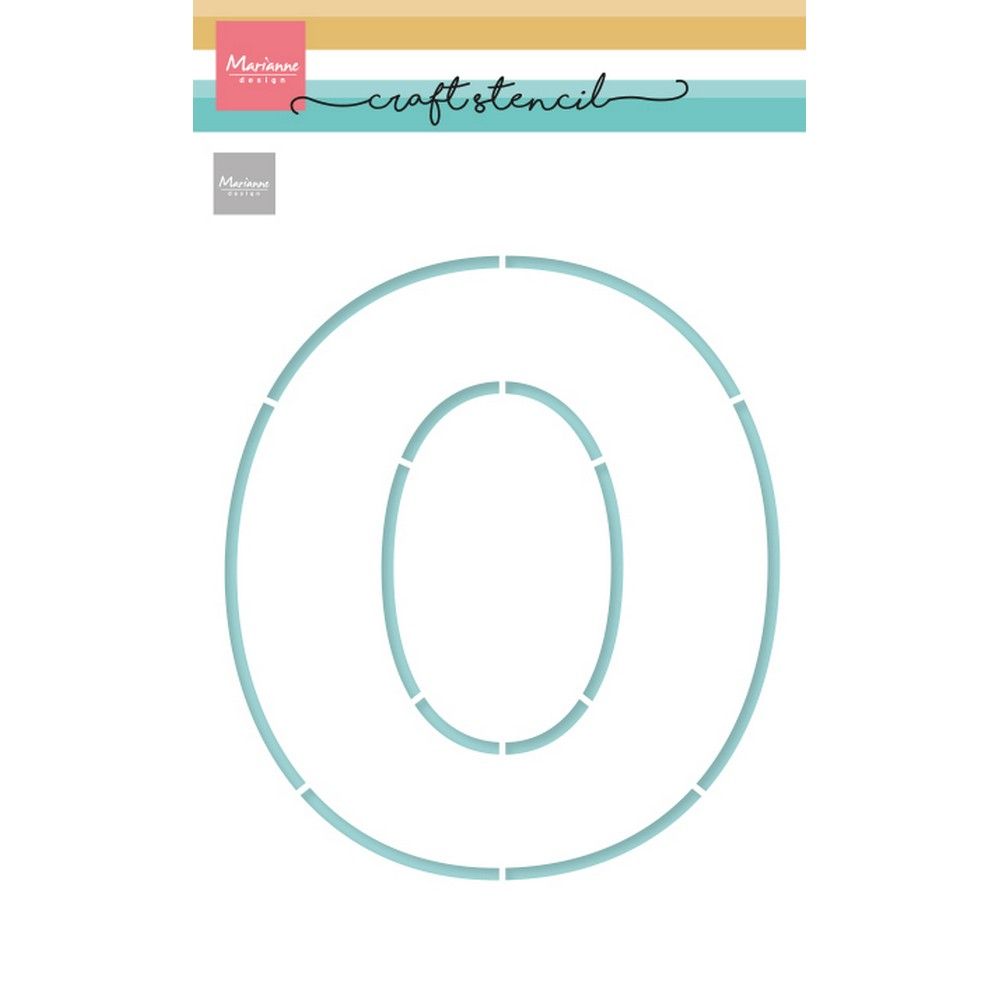 Marianne design • pochoir artisanal lettre o (fête grand-mère et grand-père)