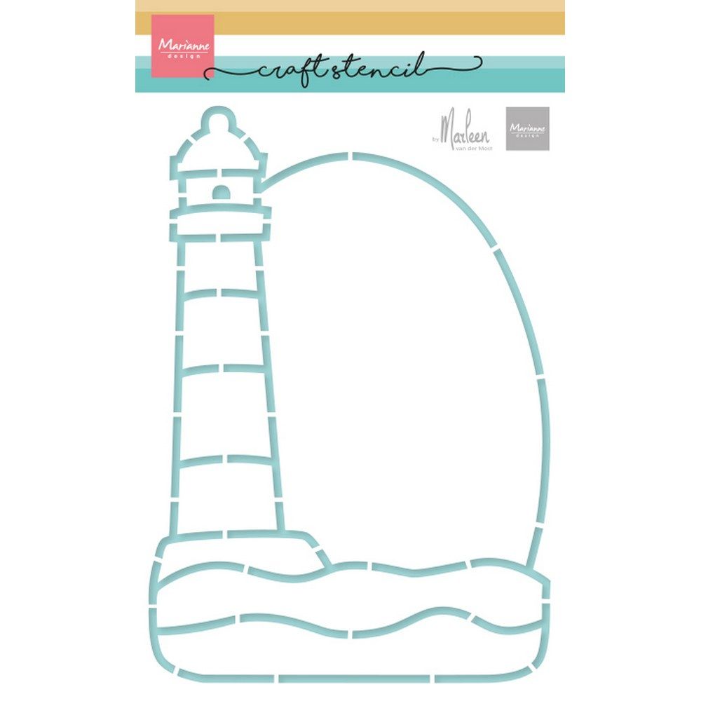 Marianne design • pochoir artisanal phare par Marleen