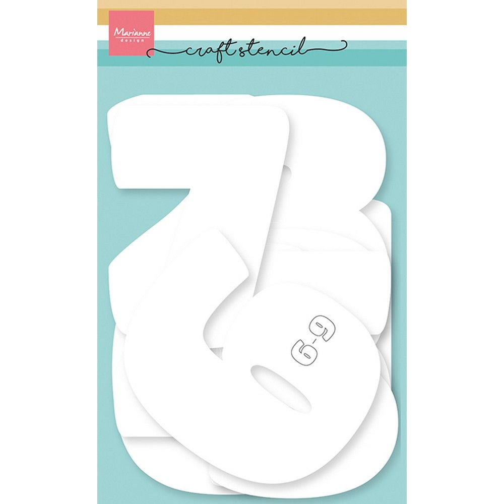 Marianne design • pochoirs chiffres 12 cm