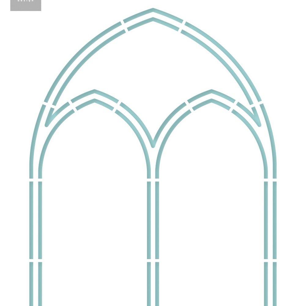Marianne design • pochoirs artisanaux pour fenêtre d'église