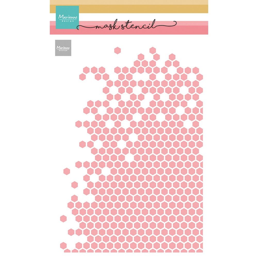 Marianne design • pochoirs masque pochoir nid d'abeille