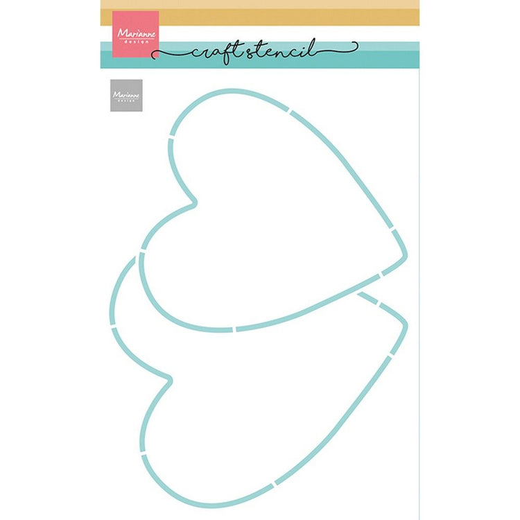 Marianne design • pochoirs pochoir artisanal 2 coeurs