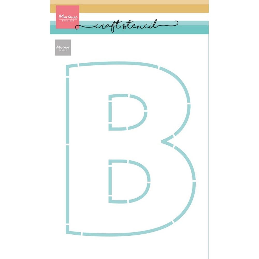 Marianne design • pochoir artisanal lettre b
