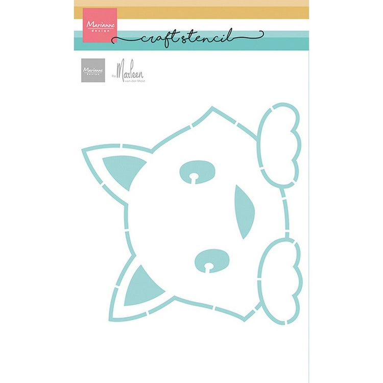 Marianne design • pochoir artisanal chat par marleen