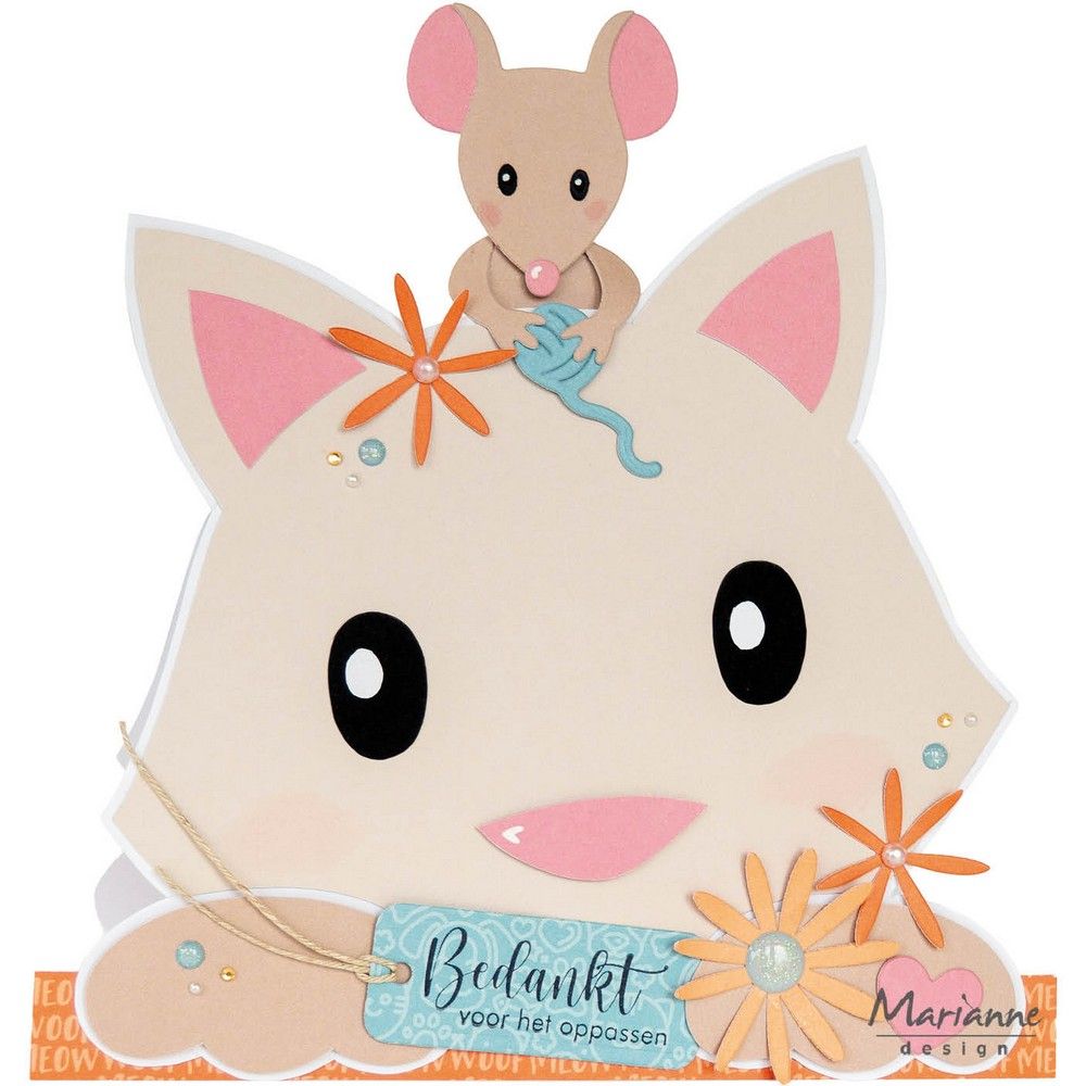 Marianne design • pochoir artisanal chat par marleen