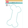 Marianne design • pochoir artisanal en forme d'os de chien par Marleen