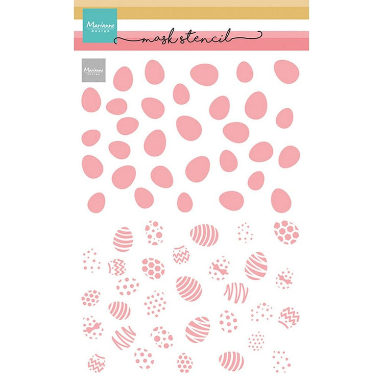 Marianne design • pochoir masque 2 couches oeufs de Pâques