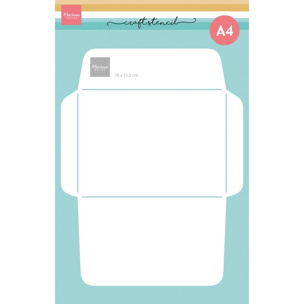 Marianne design • enveloppe de pochoir artisanal 11,5x16cm