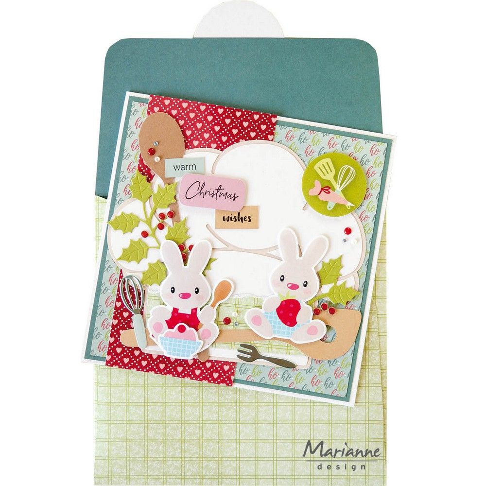 Marianne design • enveloppe de pochoir artisanal 14x14cm