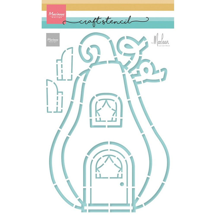 Marianne design • pochoirs artisanat pochoir citrouille cottage par Marleen