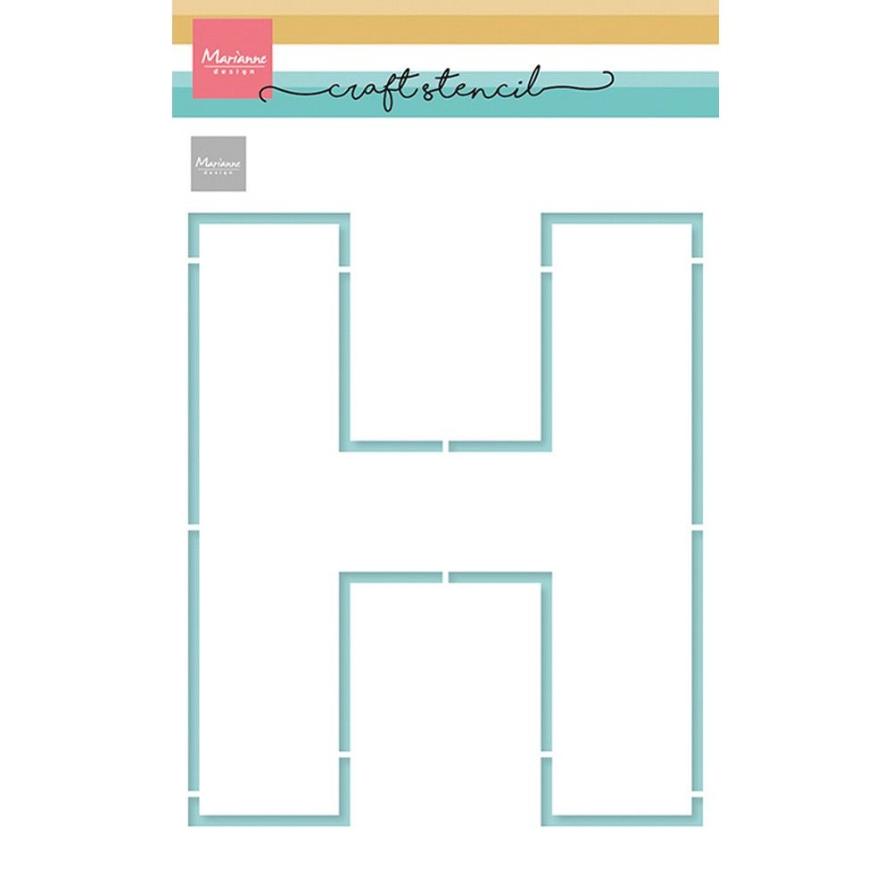 Marianne design • pochoirs pochoir artisanal lettre h