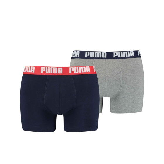 Puma Basic Boxer Men (pack de 2) Gray Blue Taille S