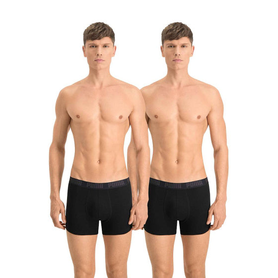 Puma Basic Boxer Men (Pack of 2) Black Taille xl
