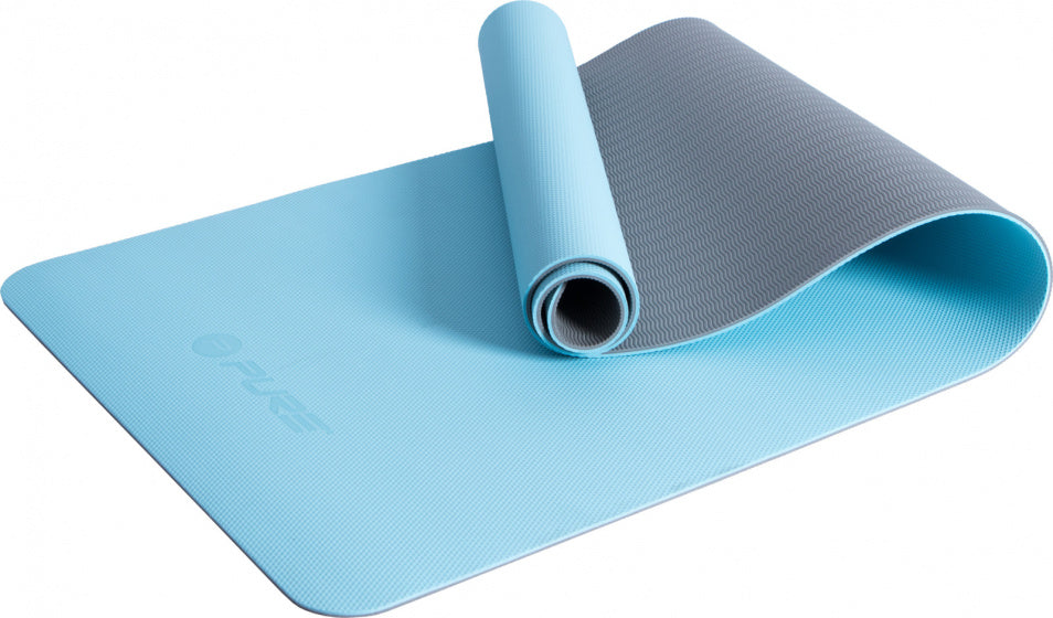 Pure2Improve Yogamat 173 x 58 cm Elastomère Blue en caoutchouc
