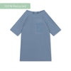 Tons purs | Chemise de natation UV bleue avec manches courtes