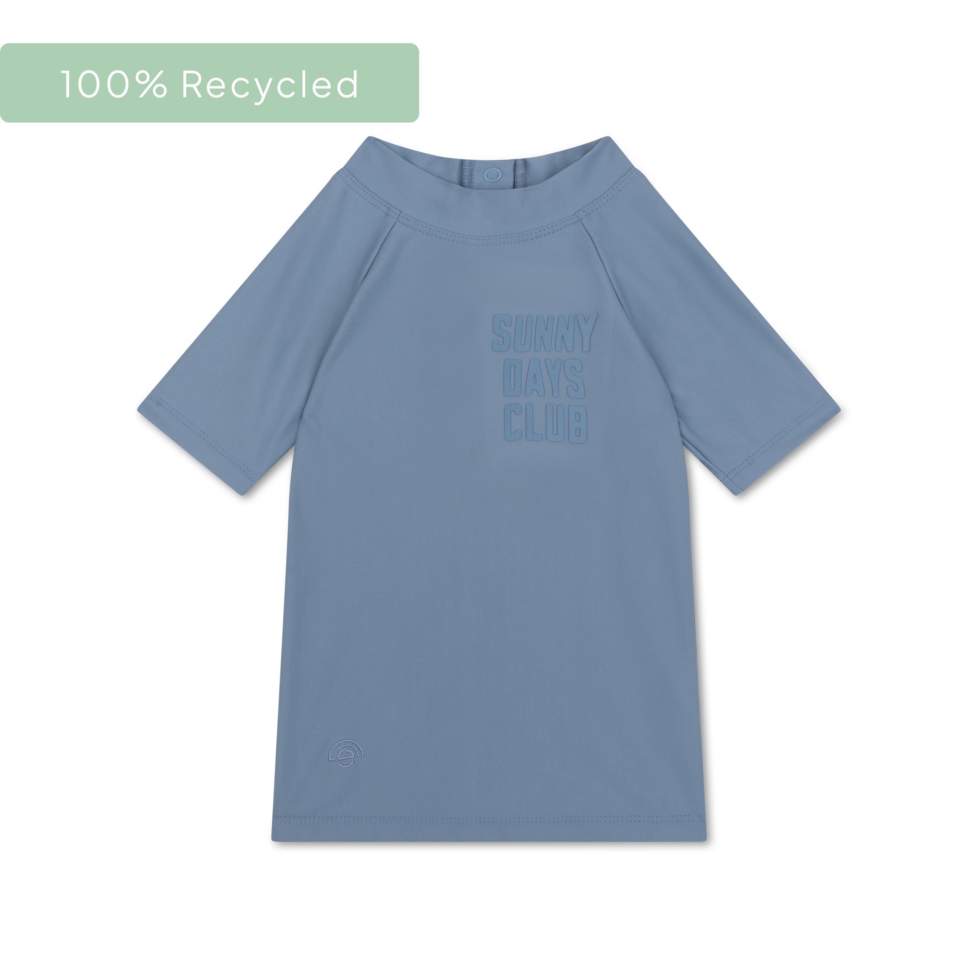 Tons purs | Chemise de natation UV bleue avec manches courtes