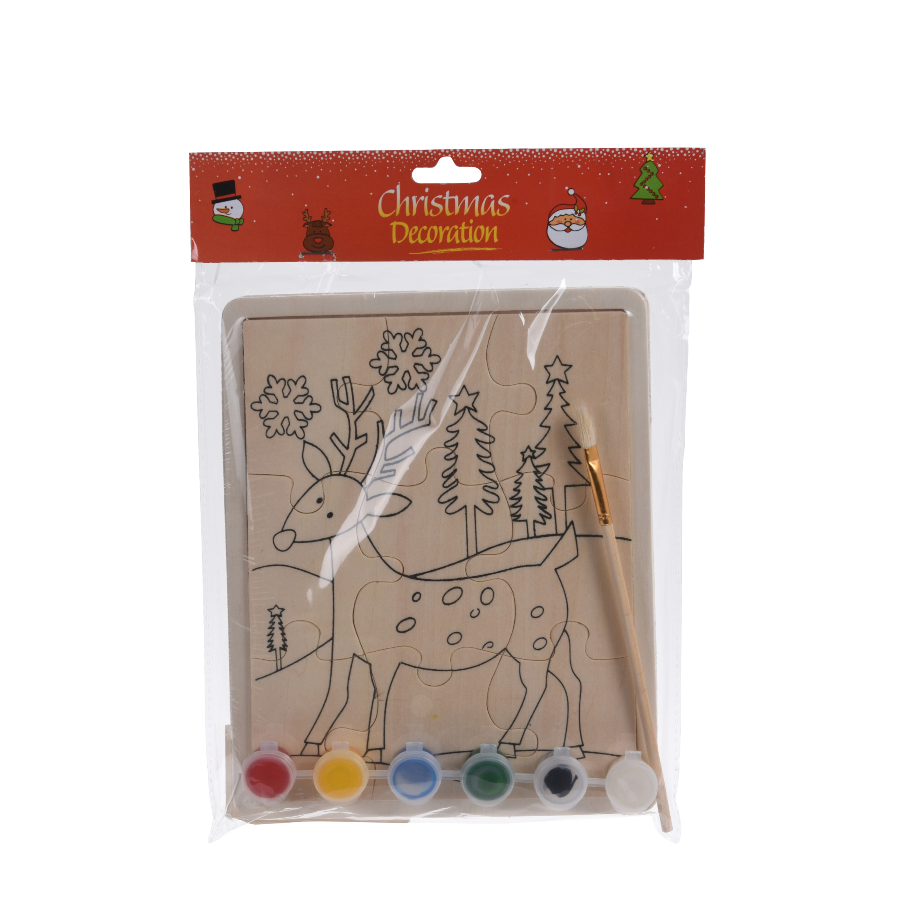 Set de peinture puzzle renne
