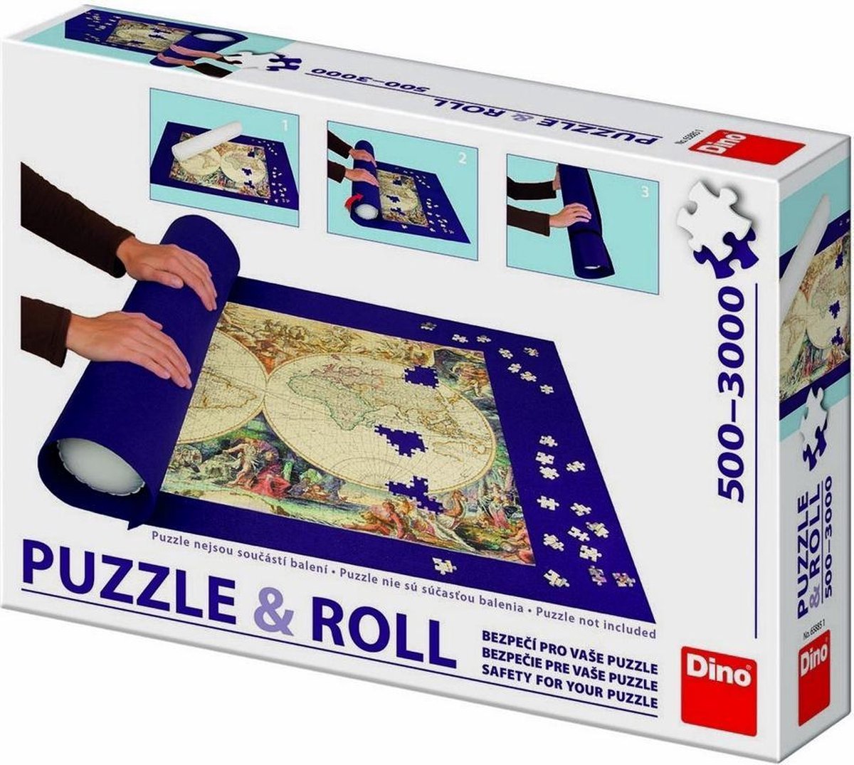 Amp de puzzle Dinotoys; Roll - Mat de puzzle roulable pour 500 à 3000 pièces
