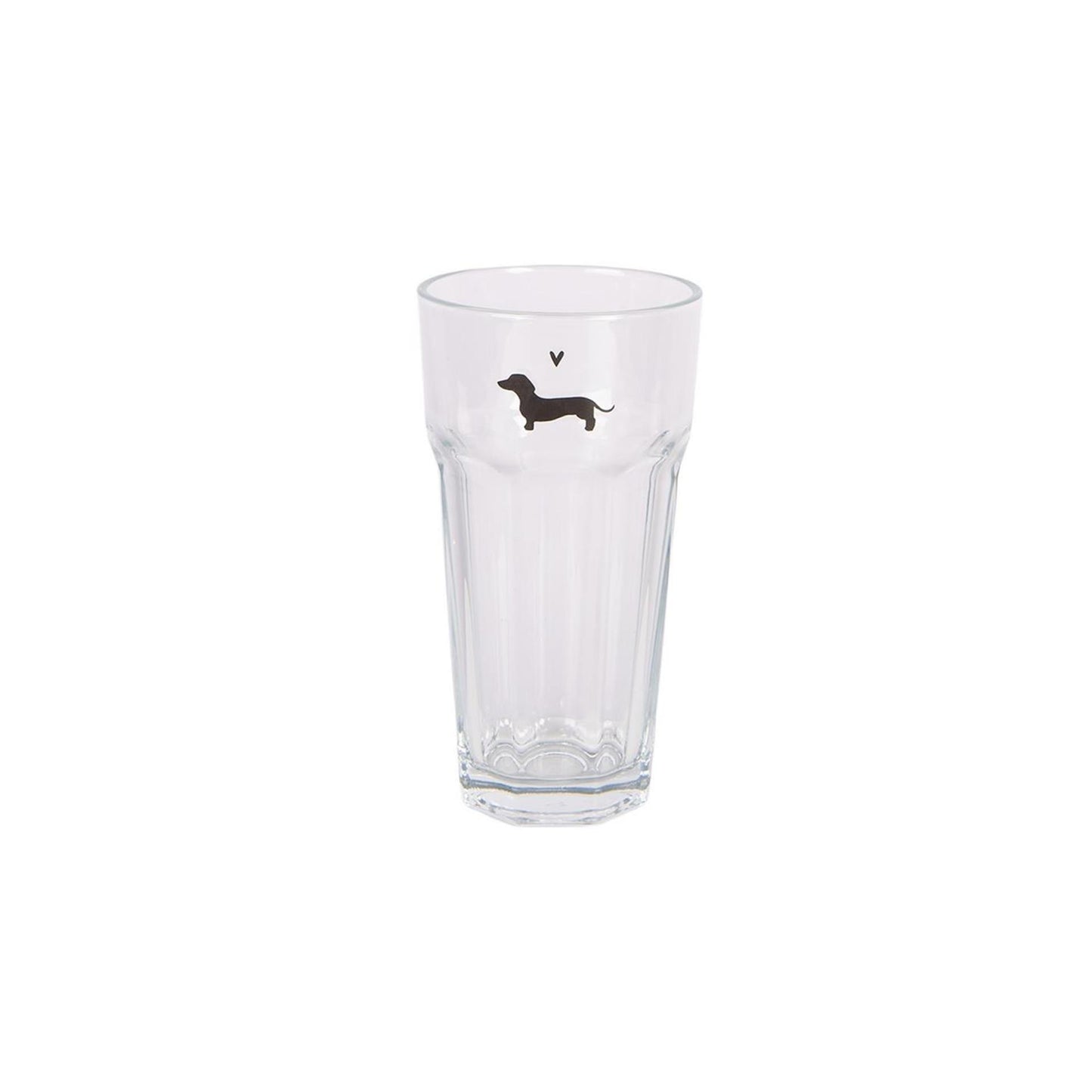 Clayre eef verre à boire teckel 320ml ø8x15 cm verre