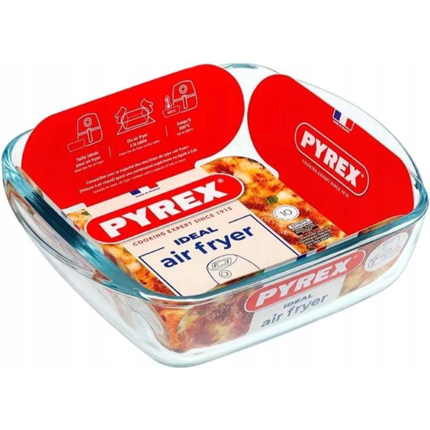 Plat de cuisson pour friteuse à air Pyrex 20x17x6 cm | 2 pièces
