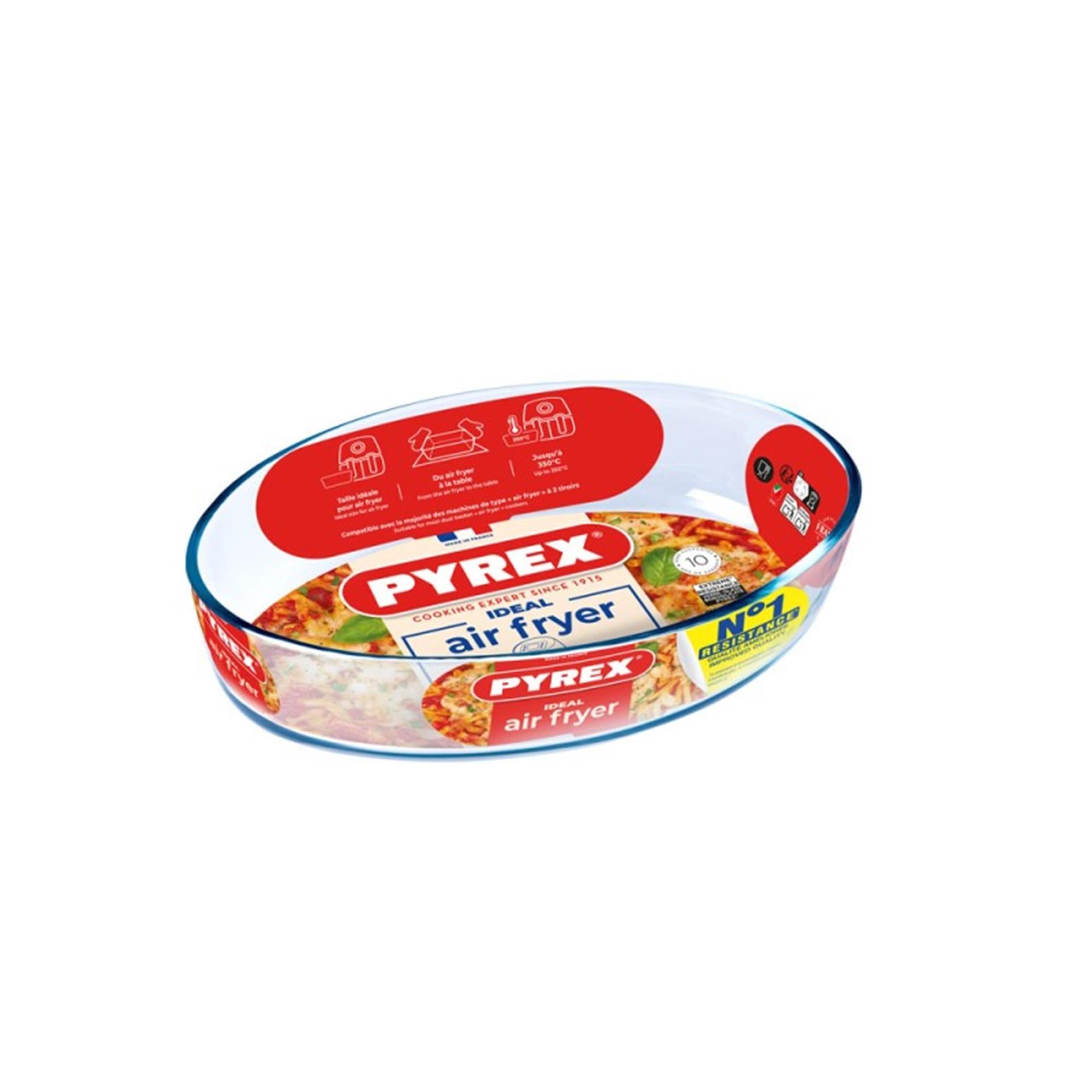 Plat ovale pour friteuse à air Pyrex 0,7l