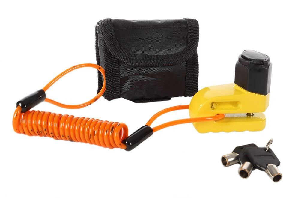 Pythonslot Pythonslot Disc Brake Lock Jaune 6 mm + Câble