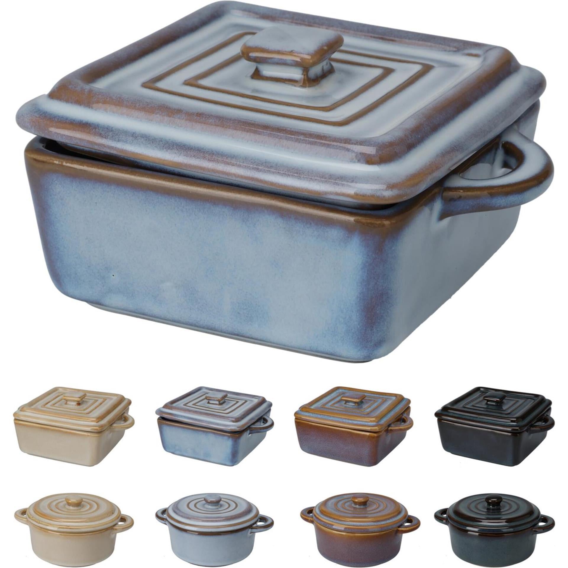 Cocotte en céramique Excelent houseware, carré ou rond