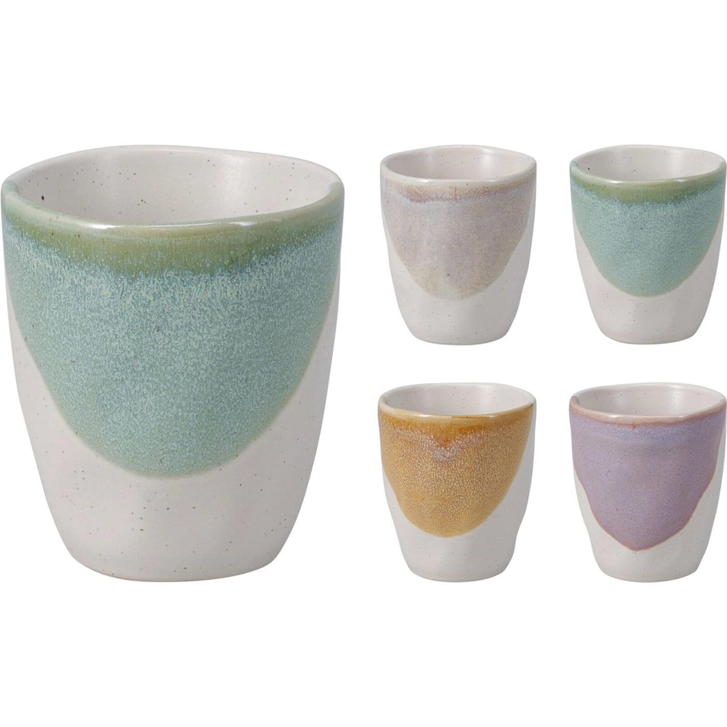 Excellente tasse d'articles ménagers 150ml faïence 4ass boîte de 12 pcs