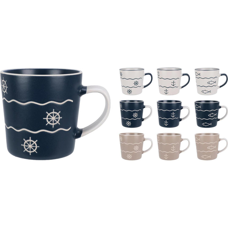Tasse poterie 350ml maritime