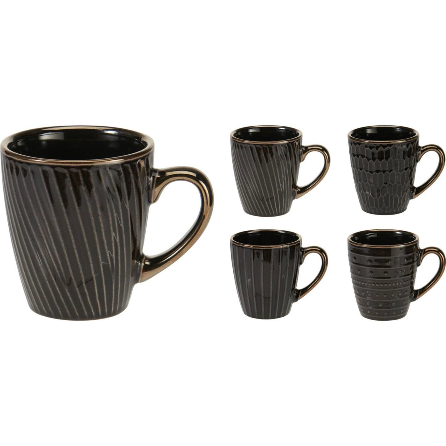 Excellente tasse d'articles ménagers en faïence 200ml 4ass boîte de 12 pcs