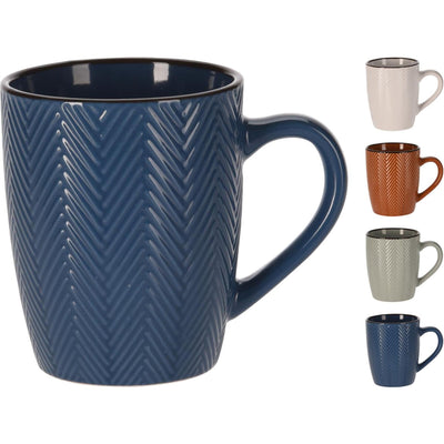 Excellent mug d'articles ménagers en faïence 370ml ø8,5xh10cm