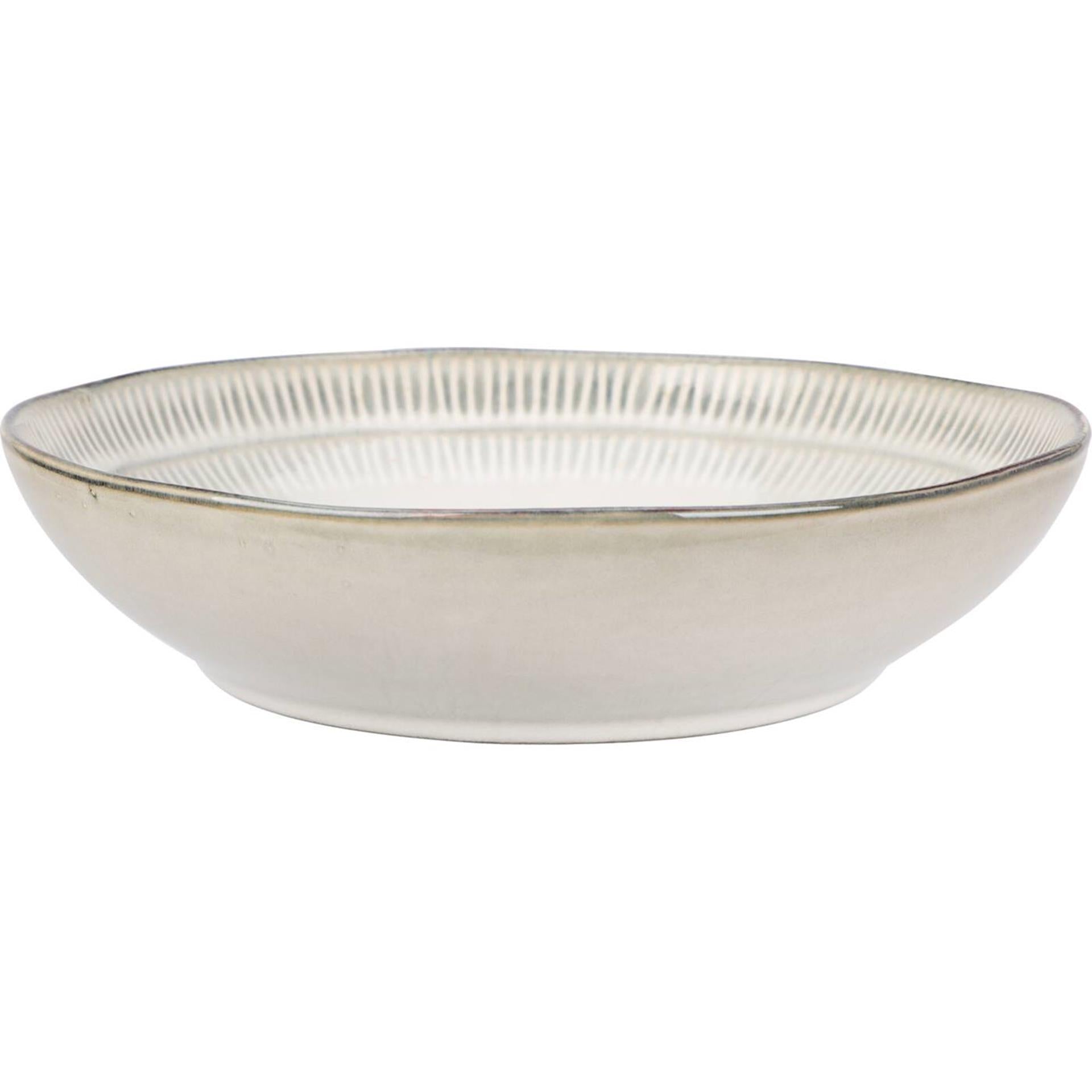 Excellente assiette en grès profond diamètre 20cm boîte de 6 pcs