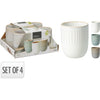 Excellente tasse en faïence pour articles ménagers 300ml, lot de 4 pièces