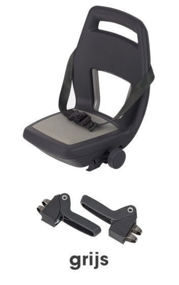 siège arrière junior 6+ repose-pieds + ceinture gris