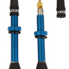 Valves tubeless Quaxar universelles aluminium bleu