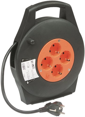 Enrouleur de câble Qwattpro 10mtr 3x1,5 câble vinyle homemaster