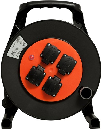 Qwattpro enrouleur de câble big ez ra 40m 3g2.5 h07rn-f noir - 1311004 - 1311004