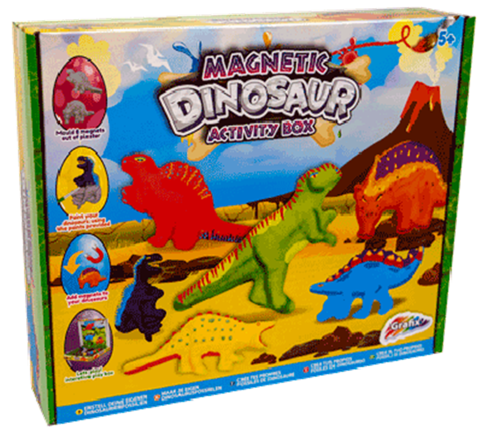 Coffret d'activités dinosaure magnétique Grafix