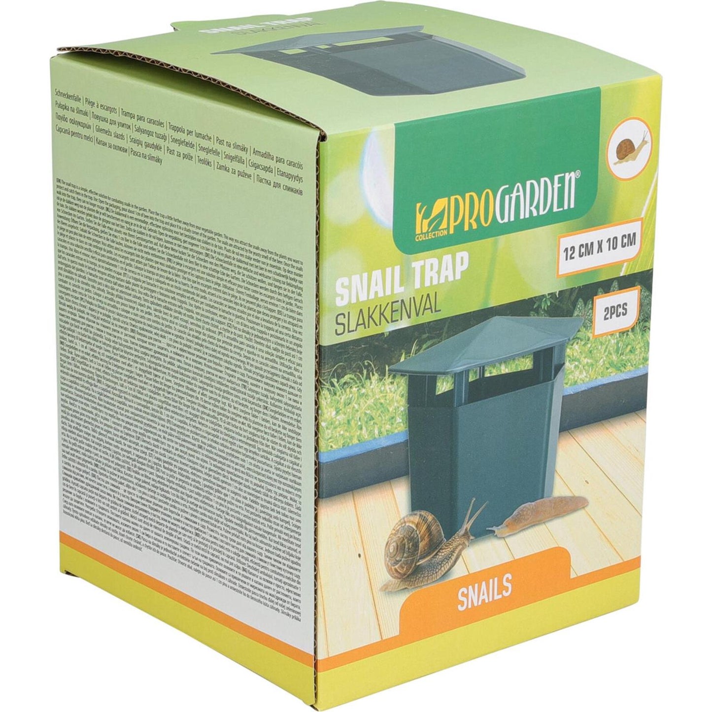 Attrape-escargots de jardin Pro vert, lot de 2 pièces