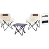 Set de camping en métal 3 pièces