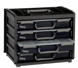 Raaco boîte pratique avec 4 boîtes à compartiments silverline - 139113 - 139113