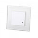 Détecteur de mouvement radar encastrable au mur design verre blanc - 3900319
