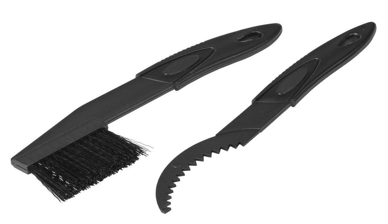 Ensemble brosse et grattoir de nettoyage pour rouages à radon
